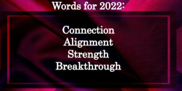 Words for 2022 Words for 20222